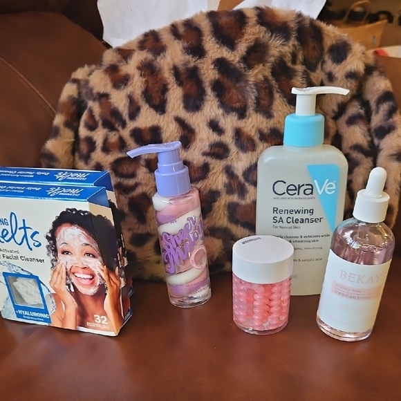 CeraVe Other - Fabulous Skincare Bundle-All New and Sealed Items Includes Leopard Makeup Case